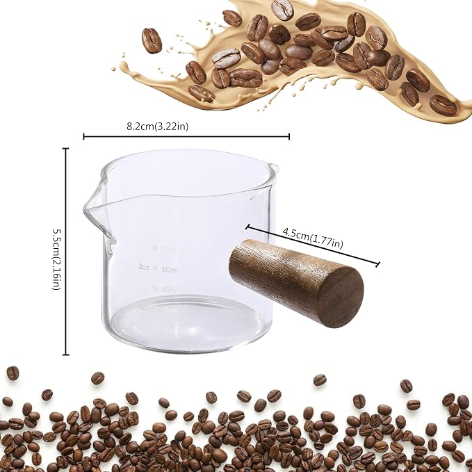 VRUIFA 2 Pack Measuring Cups, Espresso Shot Glass - Image 2