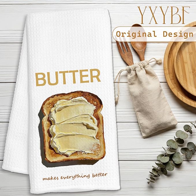 Butter Lover Gifts Hand Dish Tea Towels - Image 2