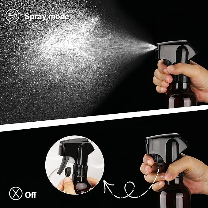 Plastic Spray Bottles 12oz Mist Continuous Spraying Bottle Heavy Duty Empty - Image 5
