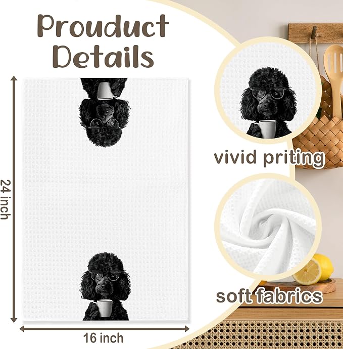 Funny Labradoodle Kitchen Towels, Dog Kitchen Accessories, Dog Chef Gifts - Image 6