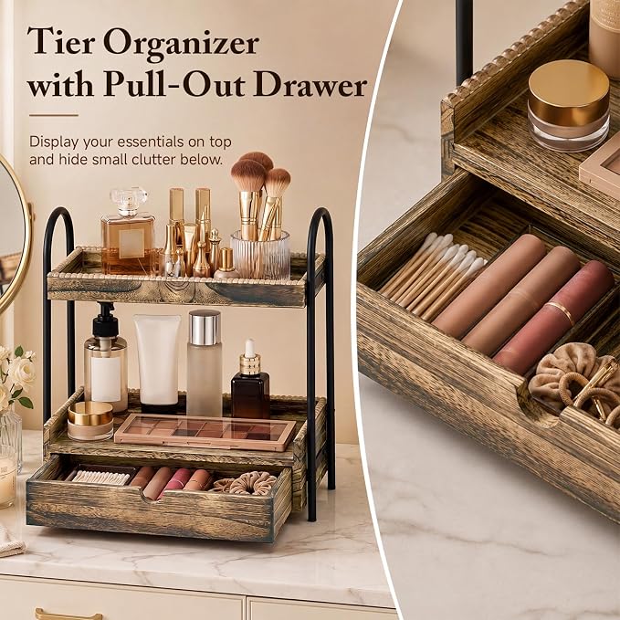 Novabright 2-Tier Bathroom Countertop Organizer - Image 3