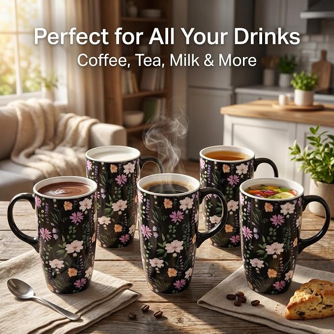 Topadorn Porcelain 17oz Ceramic Travel Mug - Image 8