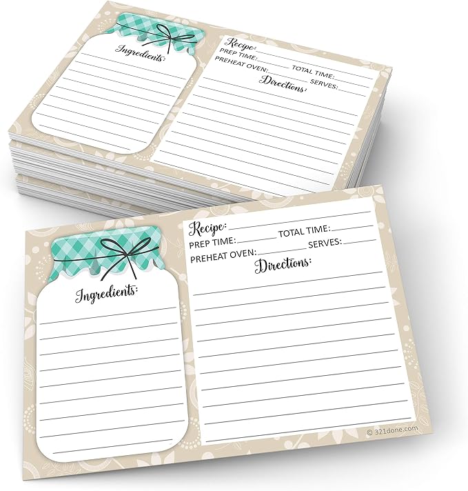 321Done Recipe Cards by 321Done