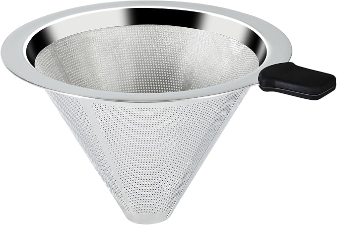 Pour Over Coffee Dripper Slow Drip Paperless Coffee Filter, Double Mesh by YMMIND