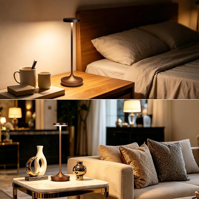 YHT 72Hrs Cordless Table Lamps, Rechargeable 6000mAh LED Outdoor LED Battery - Image 4