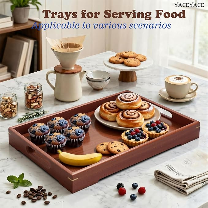 Serving Tray Wood, Home Decor - Image 6
