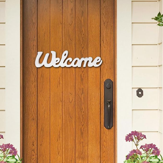 Rustic Wooden Outdoor Welcome Sign - Image 4