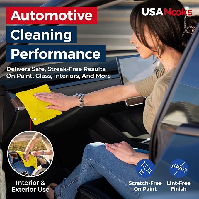 USANOOKS Premium 300GSM Microfiber Cleaning Cloth - Image 5