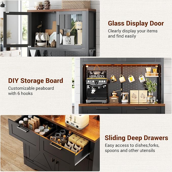 Unikito 71" Pantry Cabinet - Image 4