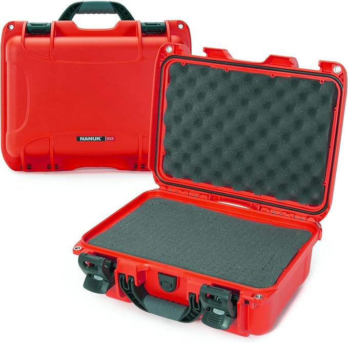 NANUK 915 Hard Case with Cubed Foam – Compact Waterproof Travel Camera Hard by NANUK