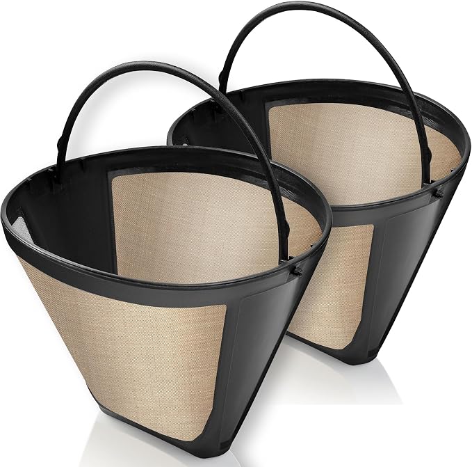 2-Pack #4 Reusable Permanent Cone Coffee Filters by GoodCups
