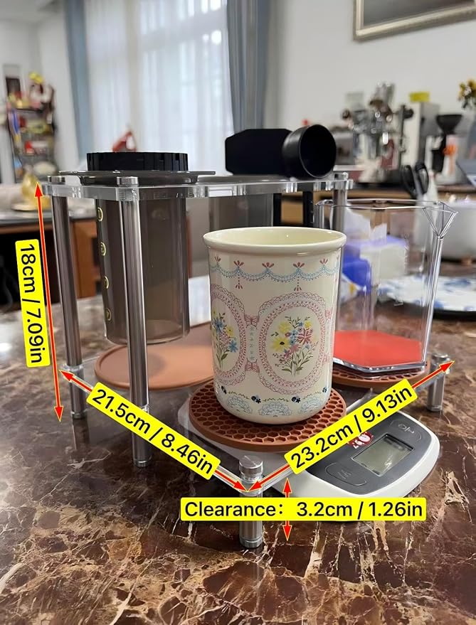 Organizer Stand for AeroPress, Coffee Bar Station, Storage Solution Fits - Image 2
