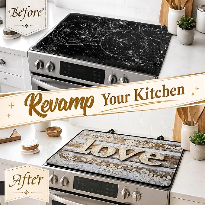Multi-Design Stove Top Cover for Glass/Electric Stoves, 3-in-1 Counter - Image 4