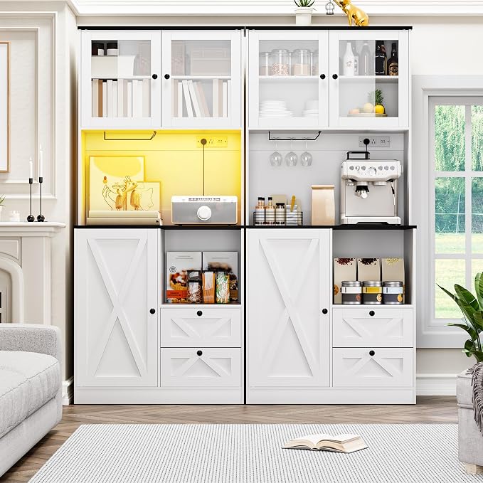 71‘’Kitchen Pantry Storage Cabinet - Image 3
