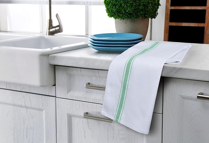 Utopia Towels Green Dish Towels 100% Ring Spun Cotton Highly Absorbent & - Image 5