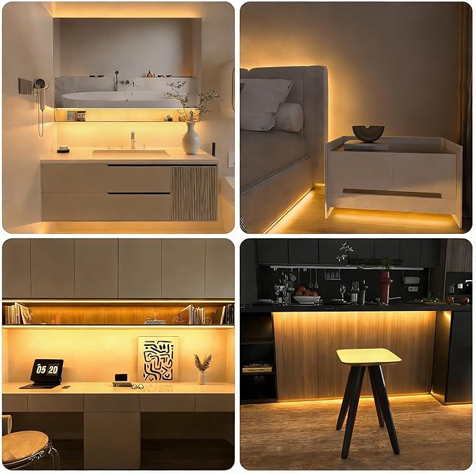 WOBANE COB LED Strip Light Kit, 9.8ft Dimmable LED Light Strip - Image 4