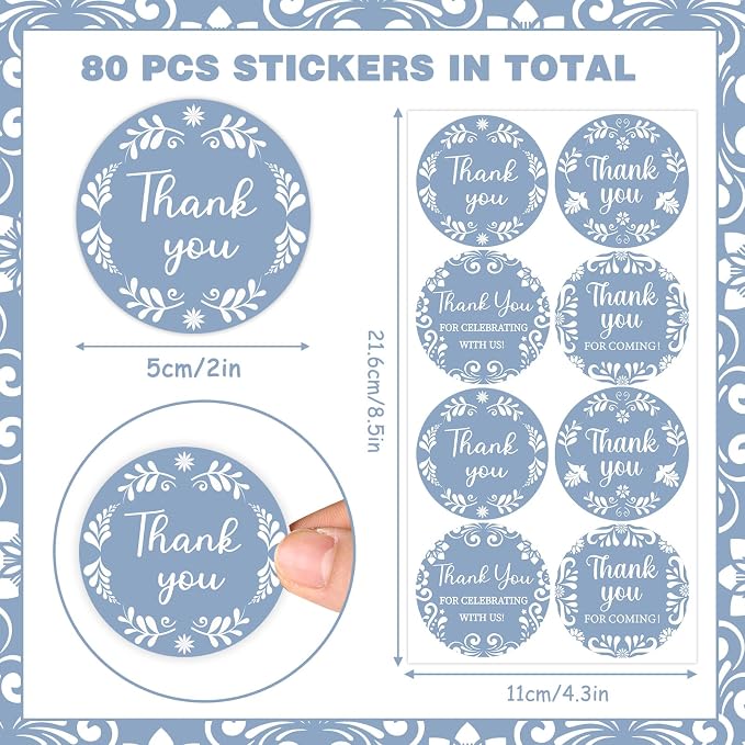 Serencatcher Cielito Lindo Thank You Stickers - Image 5
