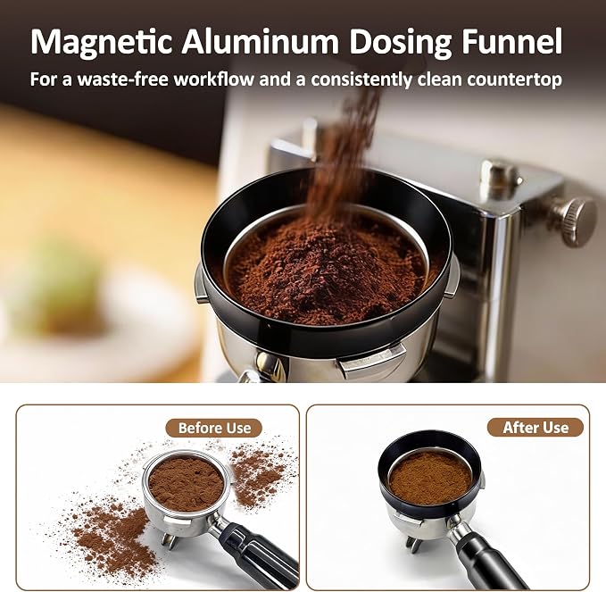 51mm Espresso Accessories Kit, Spring Loaded Calibrated Tamper, WDT Tool - Image 3