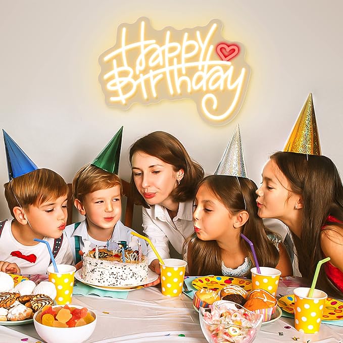Custom Happy Birthday Neon Sign, Customizable Happy Birthday Light Up Sign - Image 6