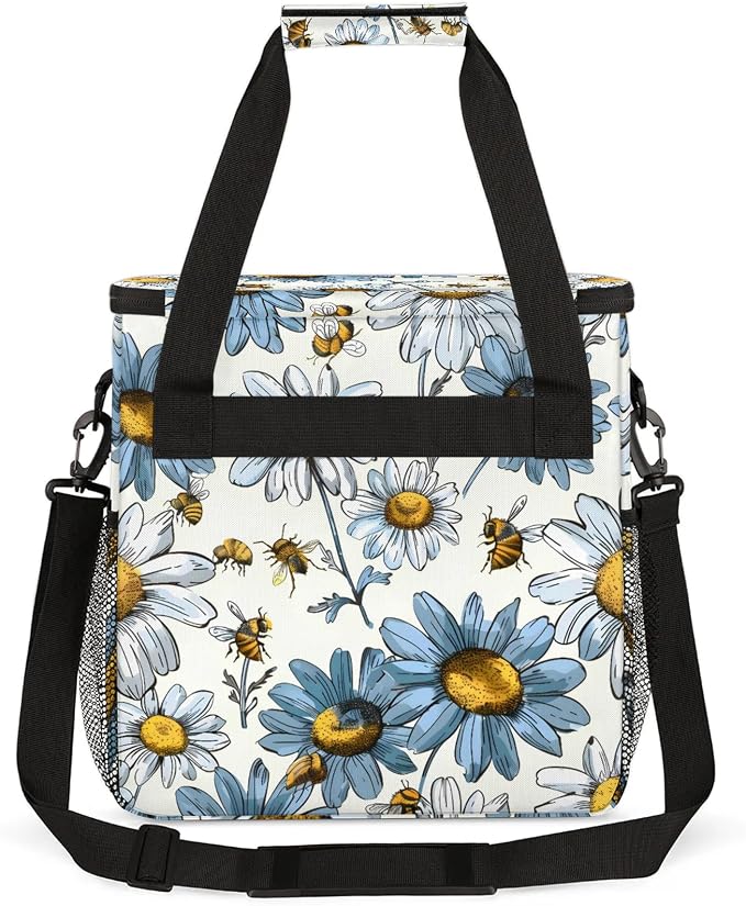 Daisy Bee Coffee Maker Carring Bag, Large Insulated Storage Organizer Case Tote - Image 5