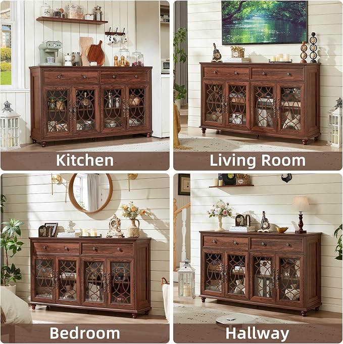 Joaxswe Large Sideboard Buffet Cabinet - Image 9
