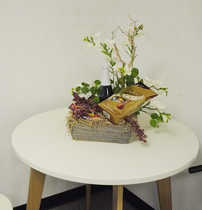 Admired By Nature 13.75 inch Wooden Rustic Décor Serving Tray - Image 7