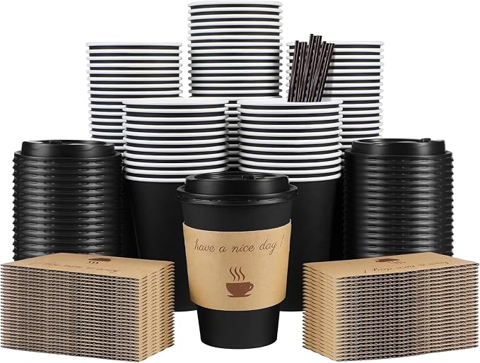 Clawsoff 100 Pack 12 oz Coffee Cups by BuyNow