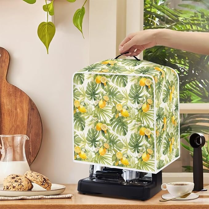 Lemon Coffee Machine Cover Heavy Duty Heat Resistant Waterproof Protective - Image 4