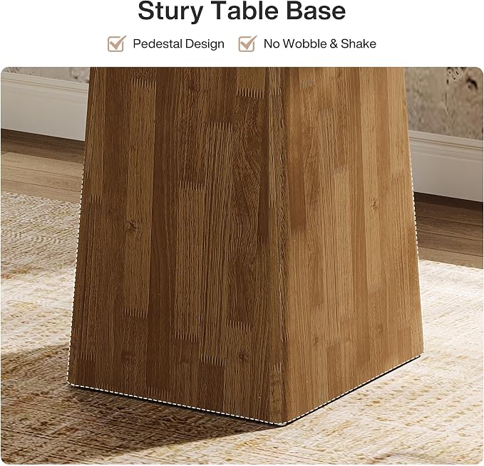 Tribesigns Square Bar Table, 31.5-Inch Small Kitchen Dining Table, Industrial - Image 7