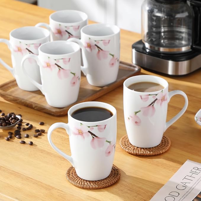 VEWEET Large Coffee Mugs Set of 6, 16 OZ Coffee Cups Set - Image 6