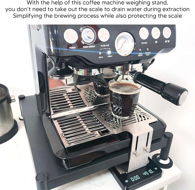 Adjustable Stainless Steel Coffee Machine Weighing Rack - Image 2