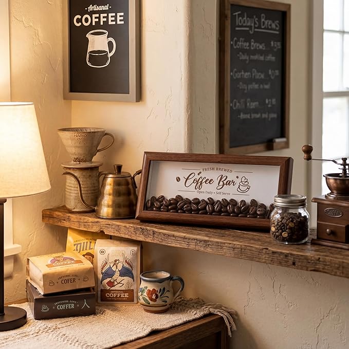 Novabright Daily Wooden Coffee Bar Sign - Image 2