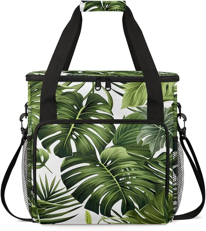 Tropical Plants Green Palms Leaf Banana Leaves Coffee Maker Carring Bag by Home