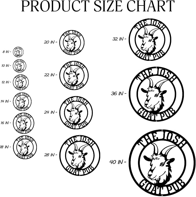 Personalized Goat Metal Wall Art - Image 6