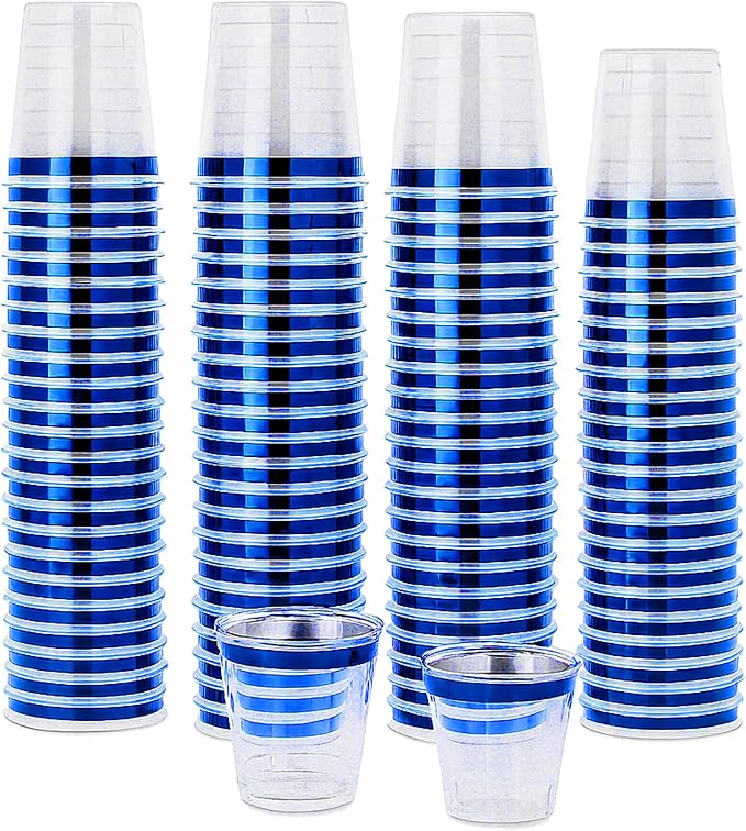 Mandala Crafts Disposable 1oz Plastic Mini Shot Glasses by MandalaCrafts
