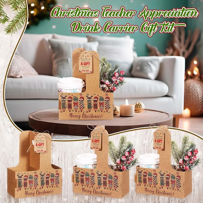 24 Sets Christmas Drink Carrier - Image 5