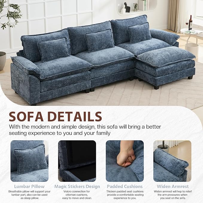 Modular Sectional Sofa, Cloud Couch - Image 5