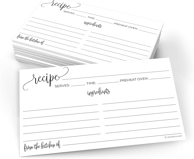 321Done Recipe Cards by 321Done