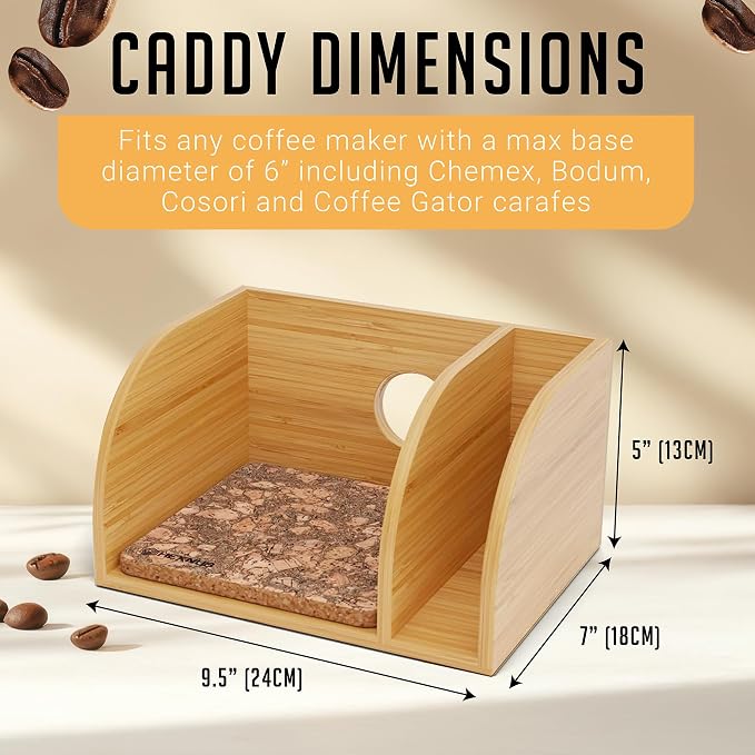 HEXNUB Pour Over Caddy with Lid - Image 3