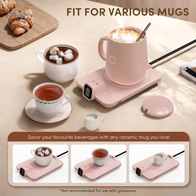 Coffee Mug Warmer & iKago Mug Set, Accurate Temperature Control Smart Heated Mug - Image 7
