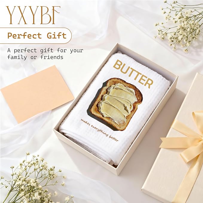 Butter Lover Gifts Hand Dish Tea Towels - Image 6