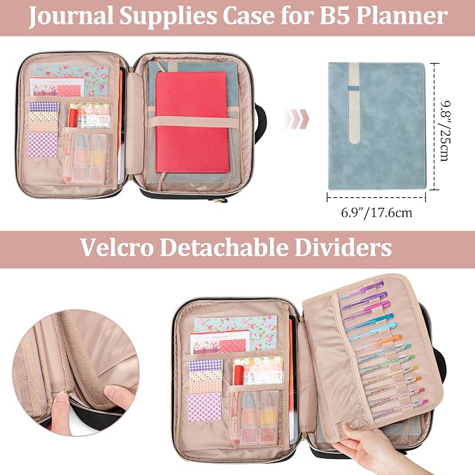 Teamoy Journal Supplies Storage Case, Journal Supplies Holder - Image 4