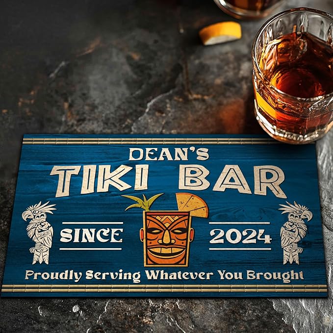 THUYPT Personalized Tiki Bar Mat, Dish Drying Mat - Image 7