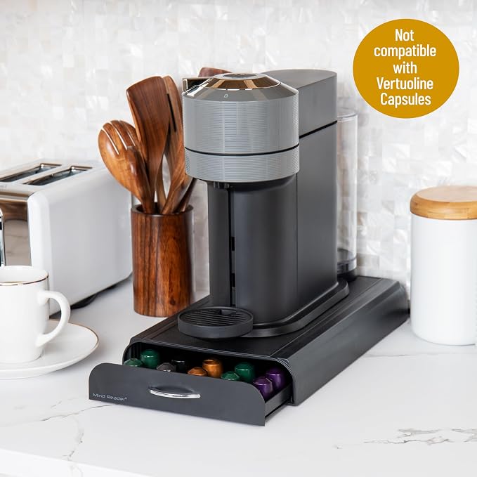 Mind Reader Single Serve Coffee Capsules Drawer, Holds 50 Small Capsules - Image 4