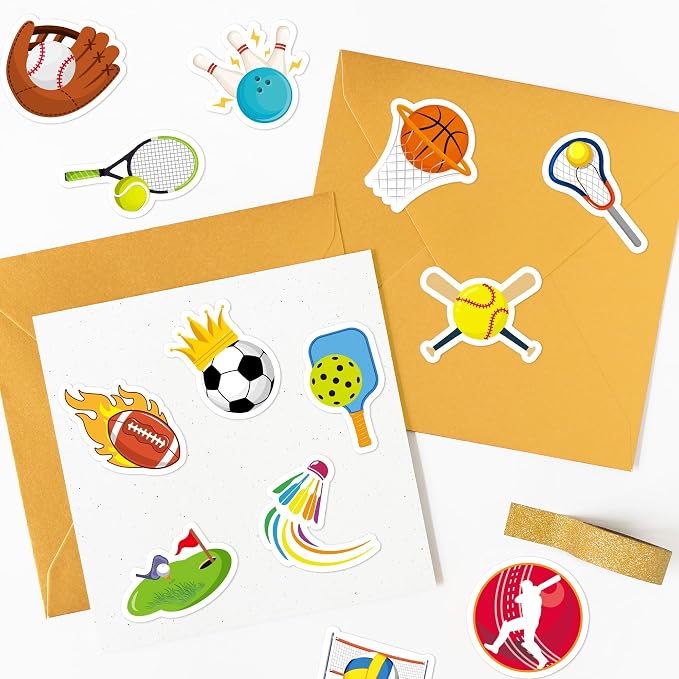 Haooryx Sports Ball Stickers Rolls - Image 6
