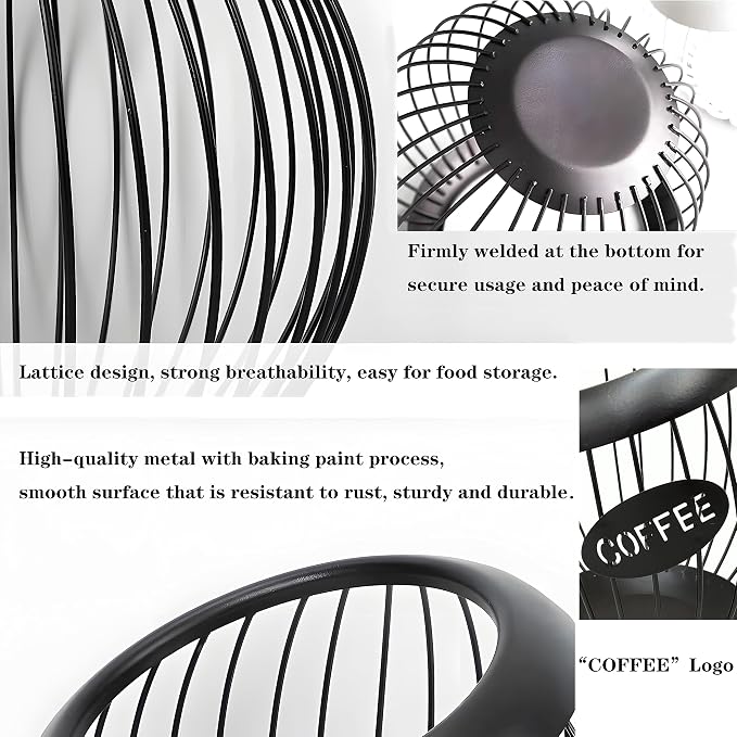 AIYICIII Coffee Pod Holder, K Cup Holder, Large Capacity Kcups Organizer - Image 8