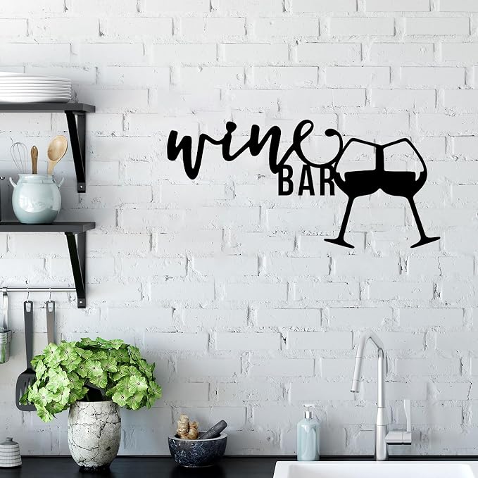 Wine Metal Sign, Wine Led Light Wall Decor, Wine Bar Sign, Wine Bar Decor - Image 3