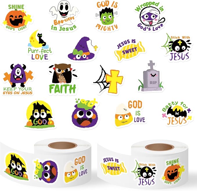 Haooryx Halloween Religious Sticker Rolls by Haooryx