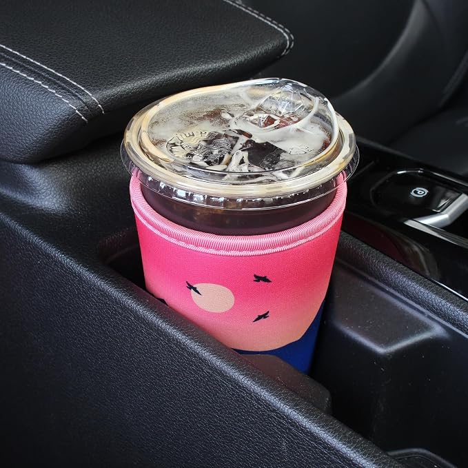 2 Pack Reusable Iced Coffee Sleeves - Image 3