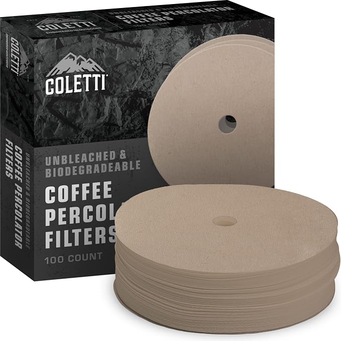 COLETTI Percolator Coffee Filters — Disc Coffee Filters by COLETTI